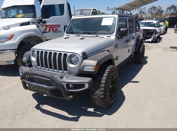 1C6HJTAG3PL561452 2023 JEEP GLADIATOR Silver Przód lewy