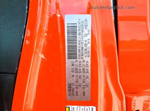 1C6HJTAG4LL146523 2020 JEEP GLADIATOR Orange Vista del compartimento del motor
