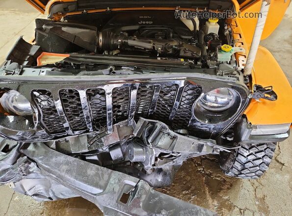 1C6HJTAG5ML559066 2021 JEEP GLADIATOR Orange Rear interior view