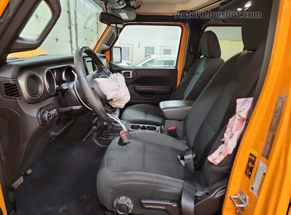 1C6HJTAG5ML559066 2021 JEEP GLADIATOR Orange Front interior view