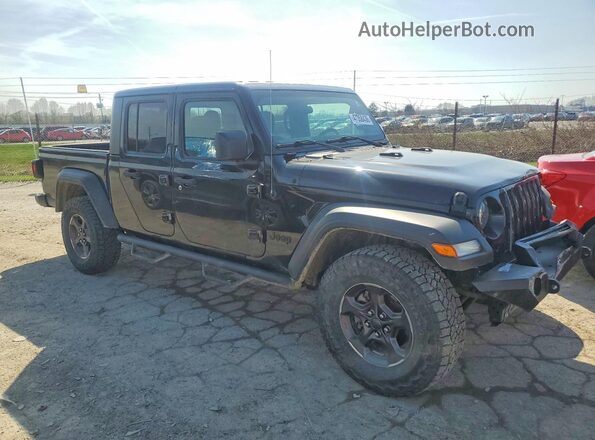 1C6HJTAG6LL115614 2020 JEEP GLADIATOR Черный Передняя правая четверть