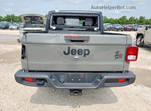 1C6HJTAG6PL508051 2023 JEEP GLADIATOR Gray Rear view
