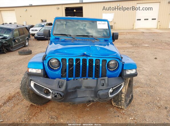 1C6HJTAG7PL565276 2023 JEEP GLADIATOR Blue წინა პანელის ხედი