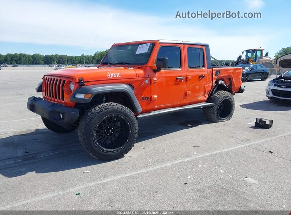1C6HJTAG8LL150896 2020 JEEP GLADIATOR Orange Przód lewy