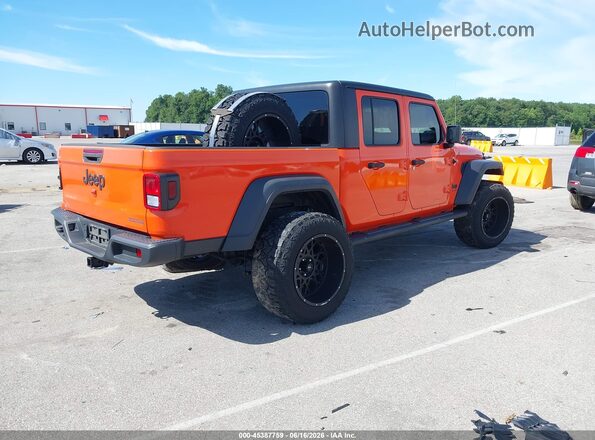 1C6HJTAG8LL150896 2020 JEEP GLADIATOR Orange Tył prawy