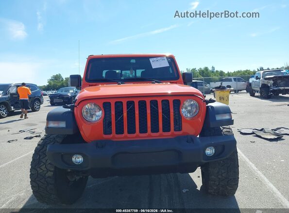1C6HJTAG8LL150896 2020 JEEP GLADIATOR Orange Widok zestawu wskaźników