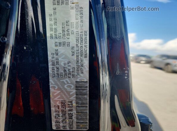 1C6HJTAG8PL506401 2023 JEEP GLADIATOR Black VIN კოდის სტიკერის ხედი