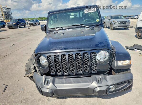 1C6HJTAG8PL506401 2023 JEEP GLADIATOR Black წინა ხედი