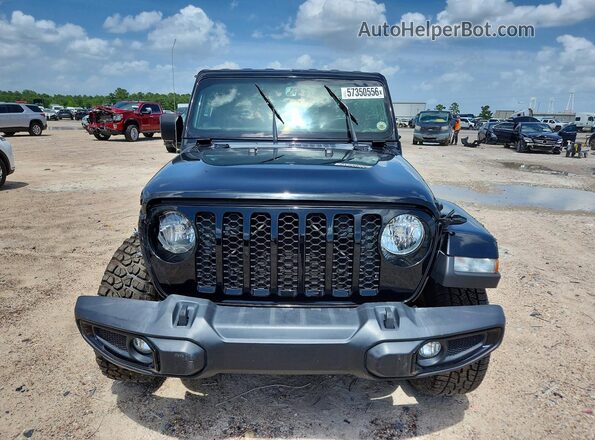 1C6HJTAG8PL506401 2023 JEEP GLADIATOR Black Front view