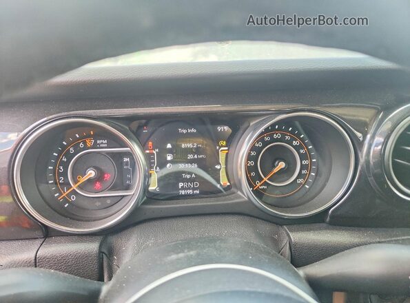 1C6HJTAG9LL213553 2020 JEEP GLADIATOR Черный Вид щитка приборов