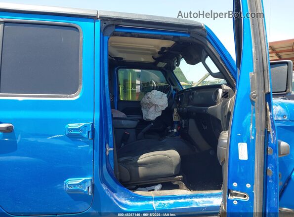 1C6HJTAGXML513779 2021 JEEP GLADIATOR Синий Вид салона спереди
