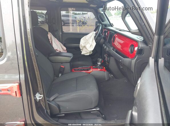 1C6HJTAGXML517296 2021 JEEP GLADIATOR Gray წინა სალონის ხედი
