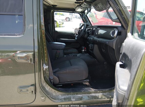 1C6HJTFG3PL547690 2023 JEEP GLADIATOR Green Widok wnętrza z przodu