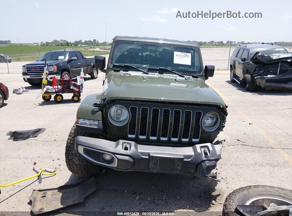 1C6HJTFG3PL547690 2023 JEEP GLADIATOR Green Widok wnętrza z tyłu