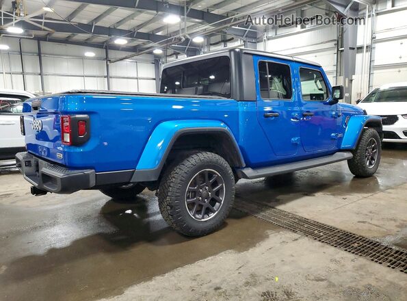 1C6HJTFG4ML574599 2021 JEEP GLADIATOR Синий Задняя правая четверть