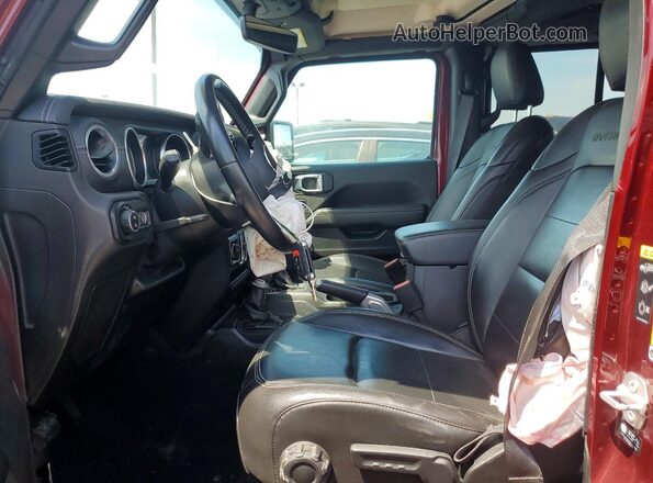 1C6HJTFG4ML602773 2021 JEEP GLADIATOR Maroon Front interior view