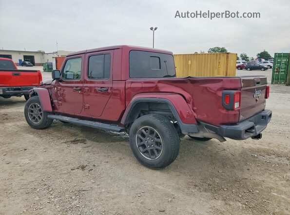 1C6HJTFG4ML602773 2021 JEEP GLADIATOR Maroon Rear left