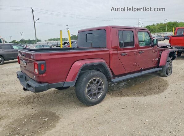 1C6HJTFG4ML602773 2021 JEEP GLADIATOR Maroon Rear right