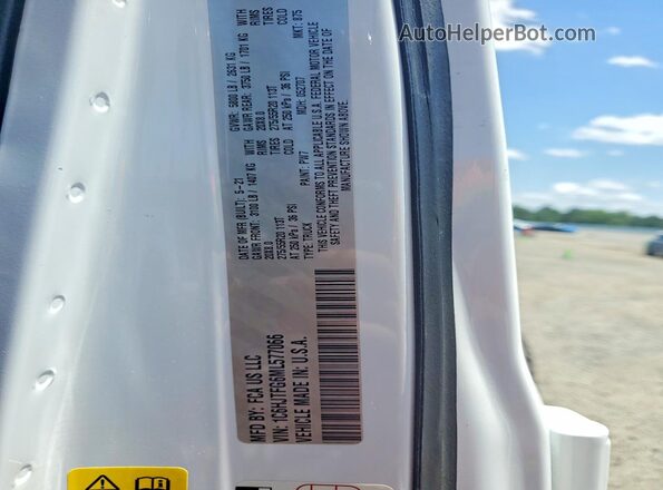 1C6HJTFG6ML577066 2021 JEEP GLADIATOR White Շարժիչի բաժամունքի տեսք