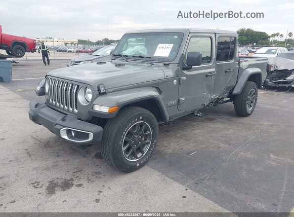 1C6HJTFGXML507084 2021 JEEP GLADIATOR Gray Առջևի ձախ երեք քառորդ տեսարան