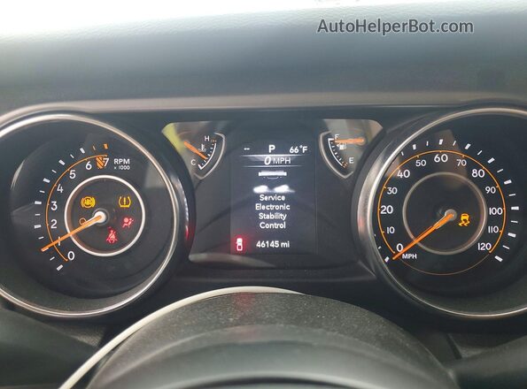 1C6JJTAG0PL585709 2023 JEEP GLADIATOR White Instrument cluster view