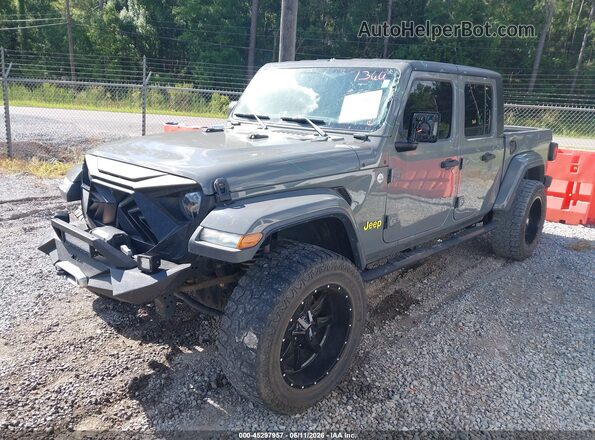 1C6JJTAG1ML550804 2021 JEEP GLADIATOR Gray წინა მარცხენა ხედი სამი მეოთხედიდან
