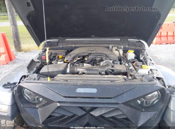 1C6JJTAG1ML550804 2021 JEEP GLADIATOR Gray უკანა ხედი