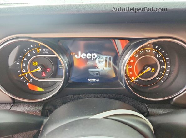 1C6JJTAG7LL109113 2020 JEEP GLADIATOR Gray Вид щитка приладів