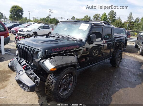 1C6JJTBG0PL581349 2023 JEEP GLADIATOR Black წინა მარცხენა ხედი სამი მეოთხედიდან