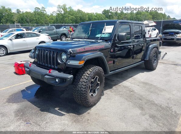 1C6JJTBG2LL191797 2020 JEEP GLADIATOR Black წინა მარცხენა ხედი სამი მეოთხედიდან