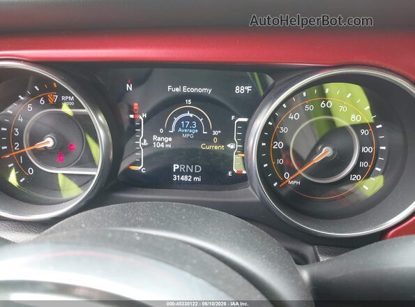 1C6JJTBG4PL563095 2023 JEEP GLADIATOR Red Vista de los asientos traseros
