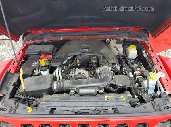 1C6JJTEG3ML618790 2021 JEEP GLADIATOR Красный Вид задней части салона