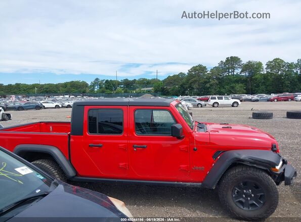 1C6JJTEG3PL592079 2023 JEEP GLADIATOR Red უკანა სალონის ხედი