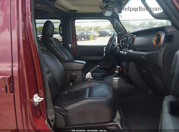 1C6JJTEG5ML615454 2021 JEEP GLADIATOR Red Vista interior delantera