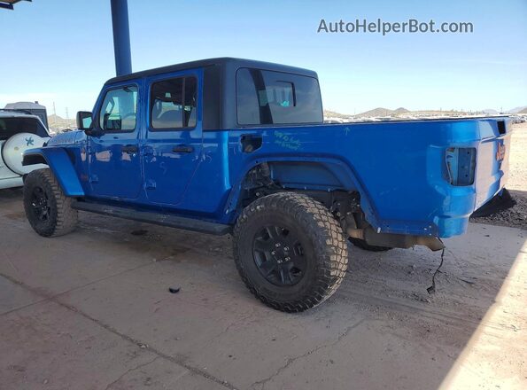 1C6JJTEG7ML580111 2021 JEEP GLADIATOR Blue Rear left