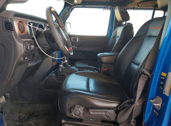 1C6JJTEG7ML580111 2021 JEEP GLADIATOR Blue Front interior view