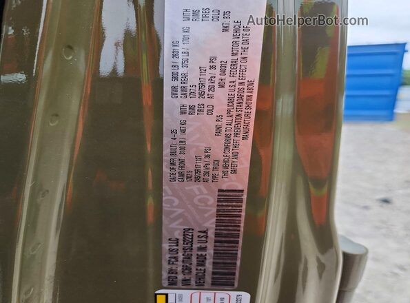 1C6PJTAG1SL522279 2025 JEEP GLADIATOR Green Widok komory silnika