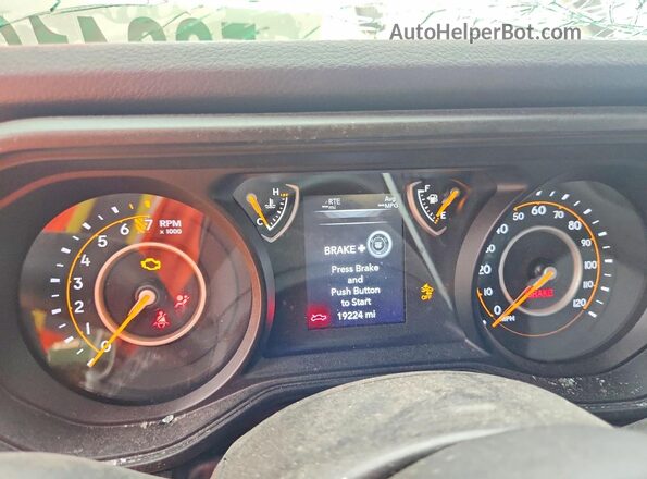 1C6PJTAG1SL522279 2025 JEEP GLADIATOR Green Widok zestawu wskaźników