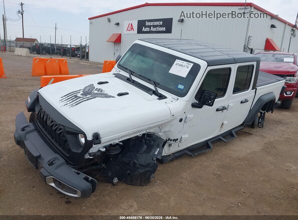 1C6PJTAG1SL534402 2025 JEEP GLADIATOR White Առջևի ձախ երեք քառորդ տեսարան