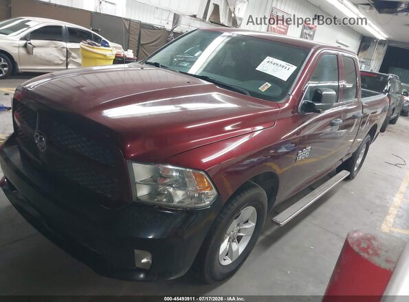 1C6RR6FG3GS383006 2016 RAM 1500 Red Առջևի ձախ երեք քառորդ տեսարան
