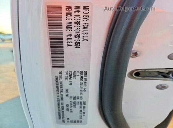 1C6RR6FG4RS154594 2024 RAM 1500 White 
