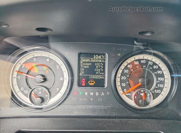 1C6RR6FG5LS114628 2020 RAM 1500 Серый Вид щитка приборов