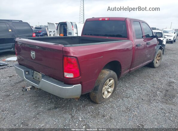 1C6RR6FG8JS195461 2018 RAM 1500 Maroon უკანა მარჯვენა