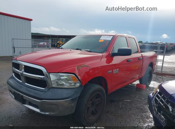 1C6RR6FT4HS744337 2017 RAM 1500 Red Առջևի ձախ երեք քառորդ տեսարան