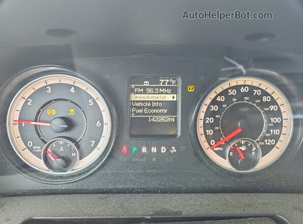 1C6RR6FT7GS415016 2016 RAM 1500 Белый Вид щитка приборов