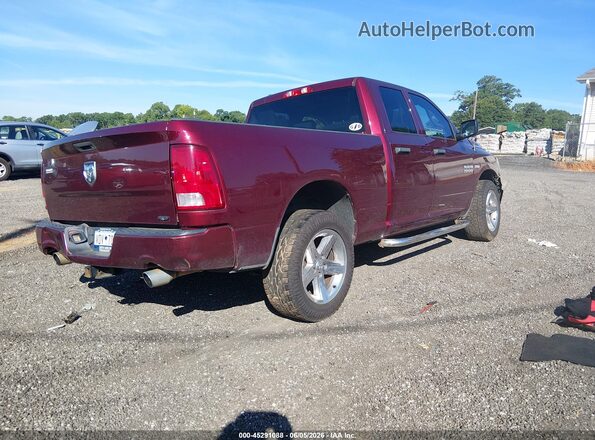 1C6RR6FT8HS847227 2017 RAM 1500 Бордовый Задняя правая четверть