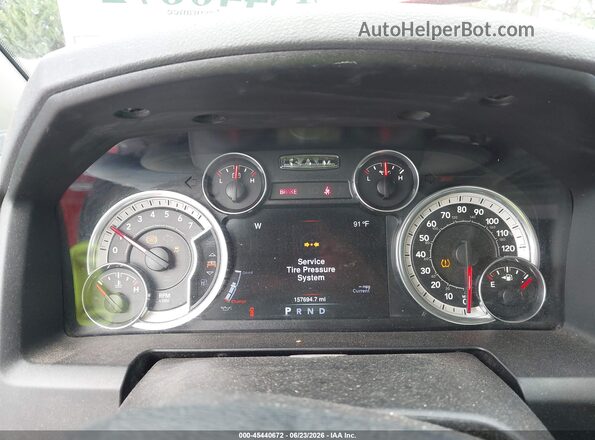 1C6RR6GG8GS394811 2016 RAM 1500 Red უკანა სავარძლების ხედი