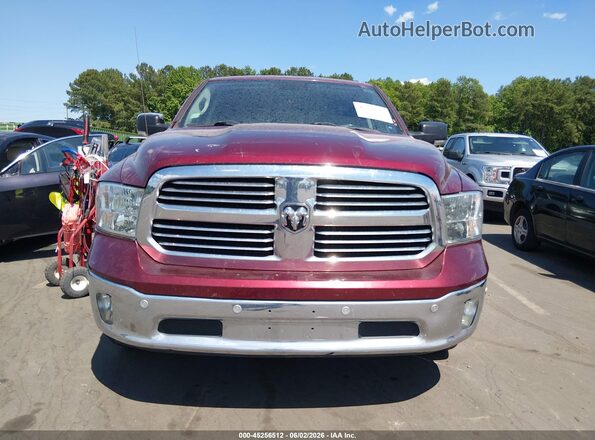 1C6RR6GT3JS211237 2018 RAM 1500 Burgundy Instrument cluster view