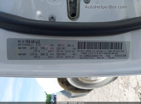 1C6RR6KG8JS303633 2018 RAM 1500 White Engine compartment view