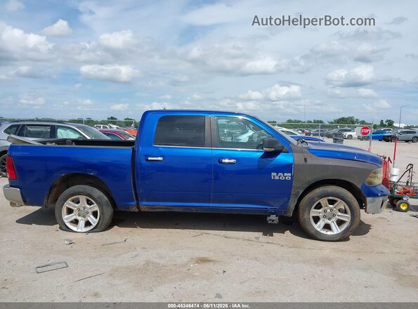 1C6RR6LT0JS200167 2018 RAM 1500 Blue Вид задньої частини салону
